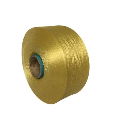 China 100% Anti-UV pp thread gold color high tenacity customization competitive price pp multifilament yarn for knitting for sale