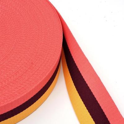 China High Strength Viable Webbing Belt OEM Design PP Jacquard Webbing Colorful Polypropylene Webbing For Bag Strap for sale