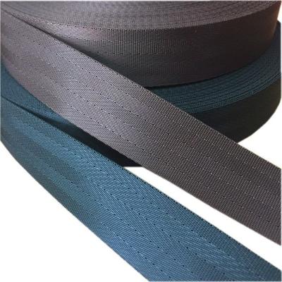 China Free sample viable pp webbing tape for backpack straps cheap price 25mm color jacquard webbing 100% polypropylene for sale