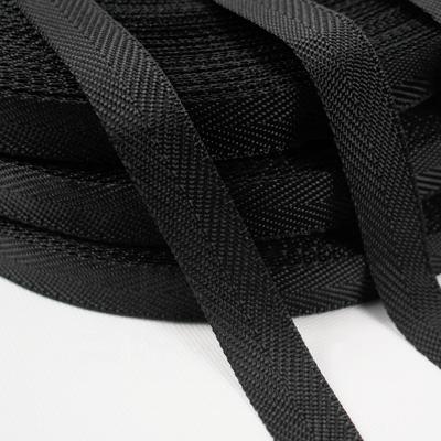 China Viable Factory OEM Cheap Price Polypropylene Webbing Straps Black Color Recycle PP Webbing for sale