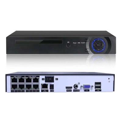 Cina CCTV Camera System H.265 8CH 48V POE NVR Xmeye P2P For 5MP 4MP 2MP IP Network Video Recorder xmeye ip camera in vendita