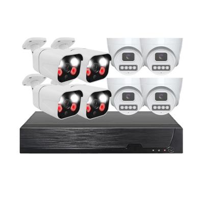 China WESECUU High Quality Long Time 8 Channel IP POE AI Alarm NVR Kit Home Indoor Security Surveillance Camera xmeye ip camera for sale