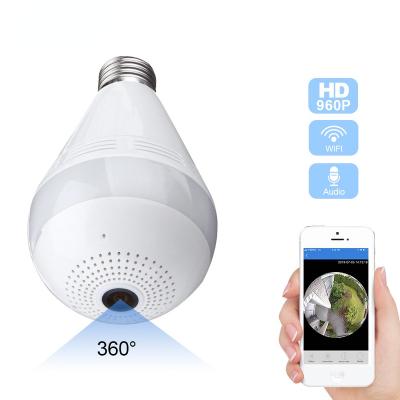 China WESECUU Hotsale 960P Wifi Bulb Camera V380 APP Security 2-Way Audio Wireless LED Bulb Camera With Alarm Voice for sale