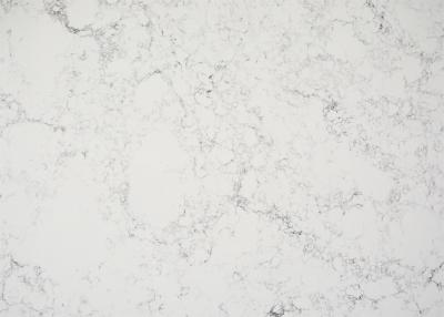 China Bathroom Vanitytop White Quartz Stone , Solid Color Quartz Countertops for sale