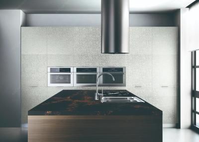 China La encimera múltiple y Backsplash del cuarzo de la isla de cocina del color fáciles mantienen en venta