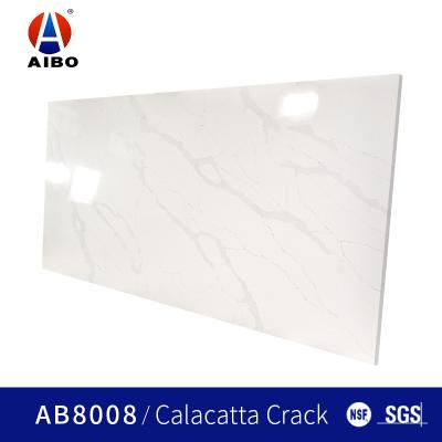 Κίνα Countertop κουζινών τεχνητοί λευκοί πέτρινοι 18 ΚΚ χαλαζία Calacatta πυκνά προς πώληση