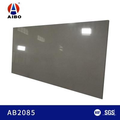 China Tadellose 12MM Grey Glass Quartz Stone Bathroom Verkleidungsfliesen zu verkaufen