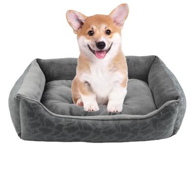 China Branded High Quality Orthopedic Dog Luxury Breathable Cat Bed Sofa Pet Furniture With Egg Memory Foam Fill for sale