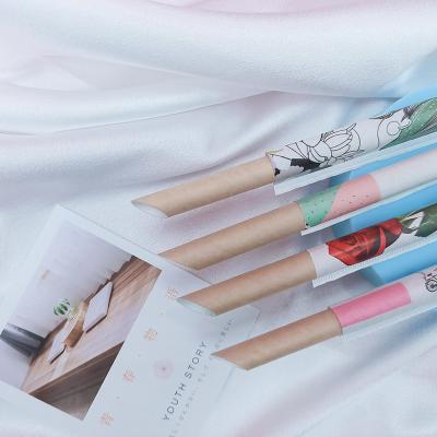 China Disposable Disposable Compostable bamboo drinking straws Eco Friendly Gold Foil Beverage Drinking Rice Paper Straw for sale