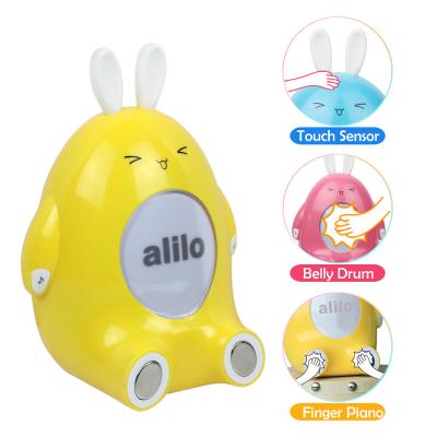 China Cute Interaction Enlightenment Alilo Bunny Rabbit Children Play Electric Music Set Drum Toys For Baby Kids for sale