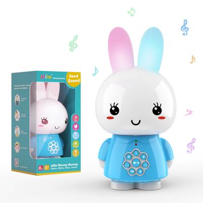 China Toy Alilo Kids Robot Battery Operated Toy Colorful Soft Lights Honey Bunny Early Education Learning Musical with Chewable Ears for sale