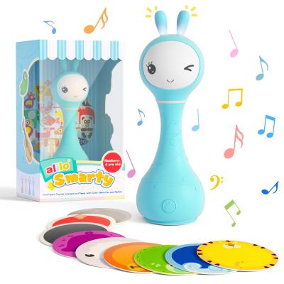 China Lovely Musical Hot Selling Alilo R1 Smart Bunny Music Toy Story Telling Machine Baby Rattle Gift Toys For Children for sale