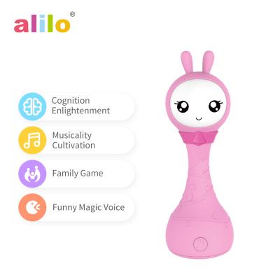 China Early Teaching Machine Music Toy Alilo R1+ Activity Toys Smart Educational Toys Set Teething Bunny Baby Rattles for sale