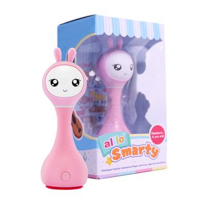 China Customer Demand Baby Gift Drop Shipping Lullaby Song Funny Little One Sleep Trainer Toys Intelligent Alilo R1 Baby Rattle for sale