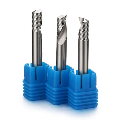 China DOHRE Milling Cutter Cutter CNC Freze Bits Single Flute Downcut Endmill.Uncoated.Polished for sale