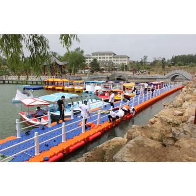 China HDPE Cube UV Resistance Plastic Floating Pontoon Floating Dock And Floating Platform for sale