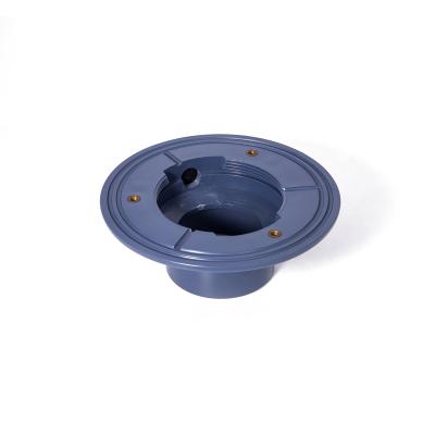 China GUIDA 751011 Custom Plastic Gray Modern PVC Tiles Floor Drain Outlet 100mm Dome Roof Drain for sale