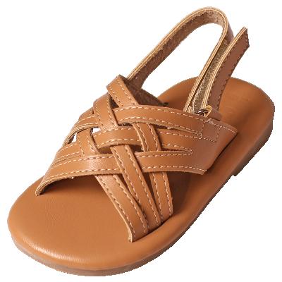 China Eco-Friendly Designer Comfortable New Flat Design Platform Summer Girls Sandals Wholesale for sale