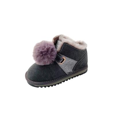 China Unique round rubber kids boots 2021 brands British style winter snow boots for child cold resistant children's winter shoes for sale