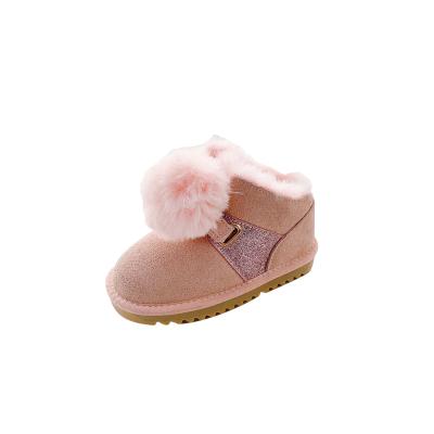 China Round Hot Kids Boots 2021 Safety Protector Child Outdoor Ankle Boots Fashion Custom Girls Love Snow Boots for sale