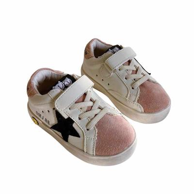 China China Fashion Design Sweat-absorbent Sneakers Girls Leather Rubber Shoes Boys Sports Casual Shoes For Kids for sale