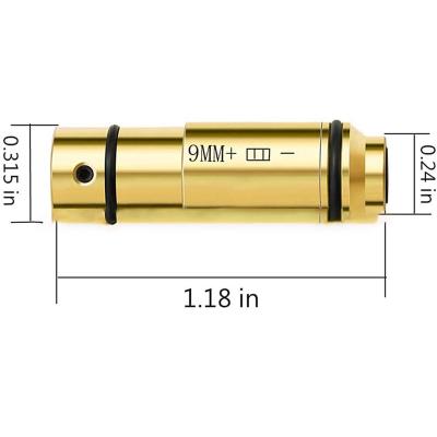 China Brass Bullet Head 9mm Laser Detection, Laser Trainer Cartridge for Dry Fire Training and Shooting Simulation for sale