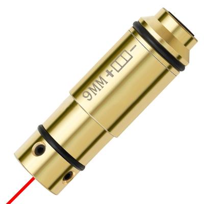 China Brass 9mm Laser Sight 9mm 380 .40 .45 Dry Bore Sight Cal Snap Caps Red Dot Laser Fire Training Hunting Shooting Sight for sale