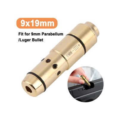 China 9mm Laser Brass Training Cartridge With Built In Snap Cap For Dry Fire Training Practice Hunting Dot Red Laser 9*19mm for sale