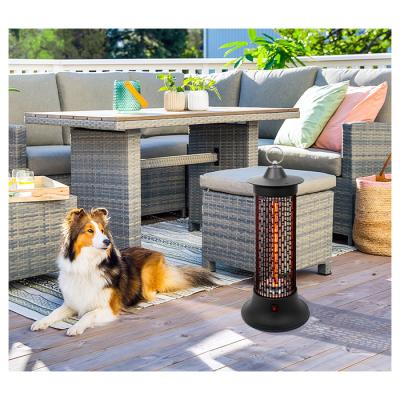 China Outdoor Use Part Halogen Tube Infrared Electric Tower Heater for sale