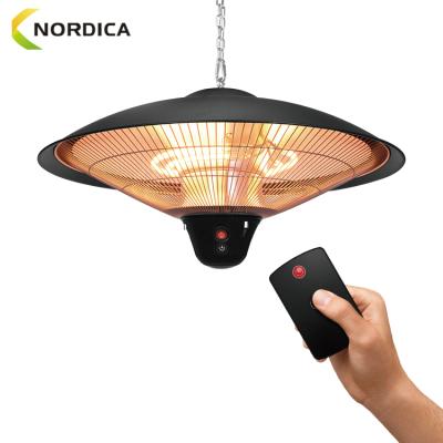 China Outdoor Hanging Infrared Patio Stored Electric Ceiling Heater With Remote Control for sale