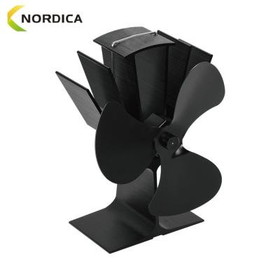 China Aluminum Heat Powered Wood Stove Fan For Fire Stove for sale