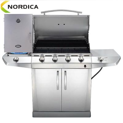 China Height Adjustable Outdoor Meat Smoker Stainless Steel Kitchen Fish Smoker for sale