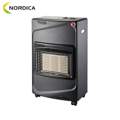 China Super Slim Infrared Indoor Ceramic Gas Butane Protane Mobile Gas Heater for sale