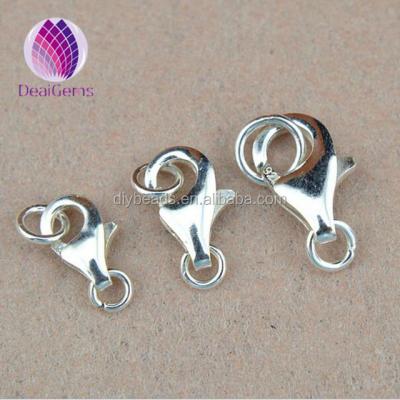 China wholesale 925 925 sterling silver lobster clasp 8 mm for making sterling silver jewelry for sale