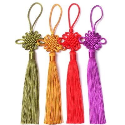 China Custom Home Decoration Landmarks Chinese Knot Tassel Mobile Phone Tassel for sale