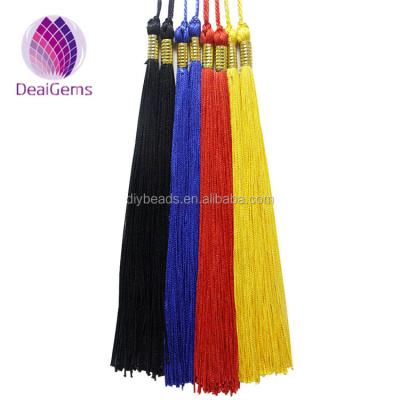 China Quick Delivery 22cm Length Graduation Ceremony Tassel Fringe With Buckle Year Charm for sale