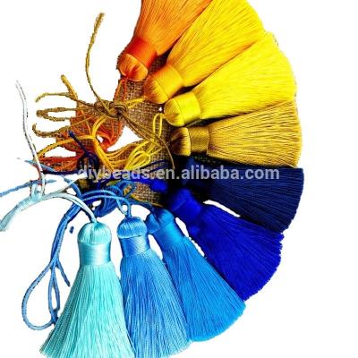 China Master Chain & Necklace & Mini bag 5cm silk tassel for key chain and mini tassel necklace for sale