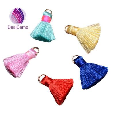 China Jewelry Making 1.8cm High Quality Mini Silk Tassels For Jewelry Making Tassel 100% Rayon Multi Colors Wholesale for sale