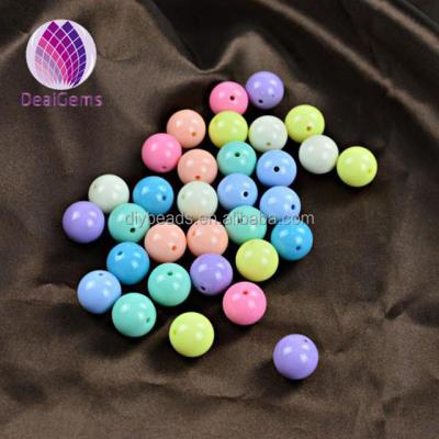 China Wholesale Mixed Colors Acrylic Beads 6mm Round Acrylic Spacer Beads for sale