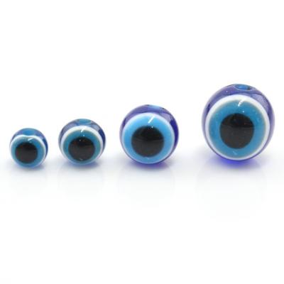 China DIY Jewelry Making European Style Cheap Wholesale 8mm Blue Turkey Round Evil Eyes Acrylic Beads For Jewelry Making for sale