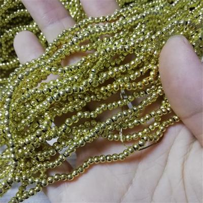 China Wholesale 3mm Acrylic Plated Plastic Beads For Jewelry Making for sale