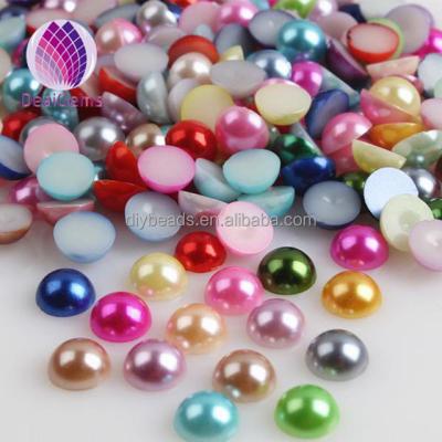 China High Quality Plastic Acrylic 5mm Flat Back Half Around ABS Bead Beads for sale