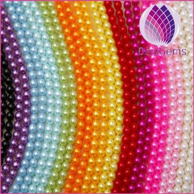 China Wholesale Jewelry Price Connecting 8mm Round Imitation Pearl ABS Plastic Beads Chain For Dressing And Christmas Decoration for sale