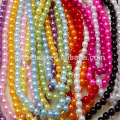 China For Clothing and Christmas Decoration Wholesale Colorful Imitation Acrylic Round Acrylic Beads Plastic Beads Chain for Clothing and Christmas Decoration for sale