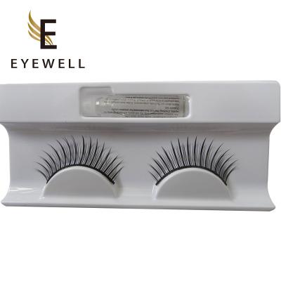 China Super Flexible Wholesale False Lashes Silk Material Private Label Synthetic Eyelashes for sale