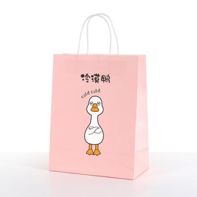 China Custom Copy Recycled Materials Premium Colored Cheap Kraft Paper Bags With Handles Packaging Bag for sale