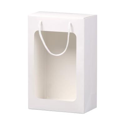 China Recyclable National Fashion Design Customized 350gWhite Cardboard Window Gift Box for sale