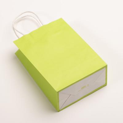 China Recyclable Custom Kraft Paper Bag Packaging Gift Baking Takeout Cafe Shopping Apparel Bag for sale