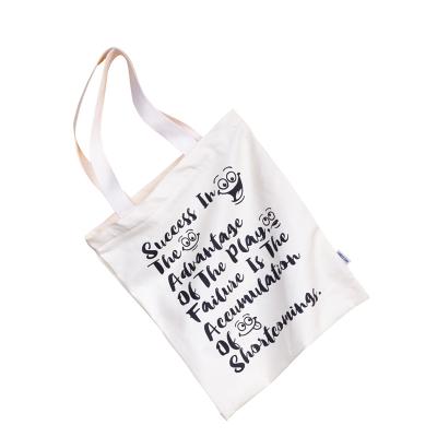 China Original Cotton Font Cotton Bag Fashion Canvas One-Shoulder Bag Casual Fashion Portable Art Canvas Bag for sale