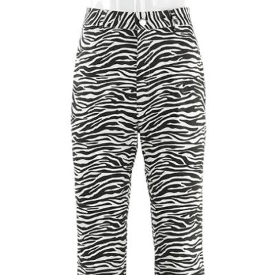 China New Women Anti-Wrinkle Zebra Streetwear Animal Print Pants Ladies Casual Pants Women High Waist Trousers for sale